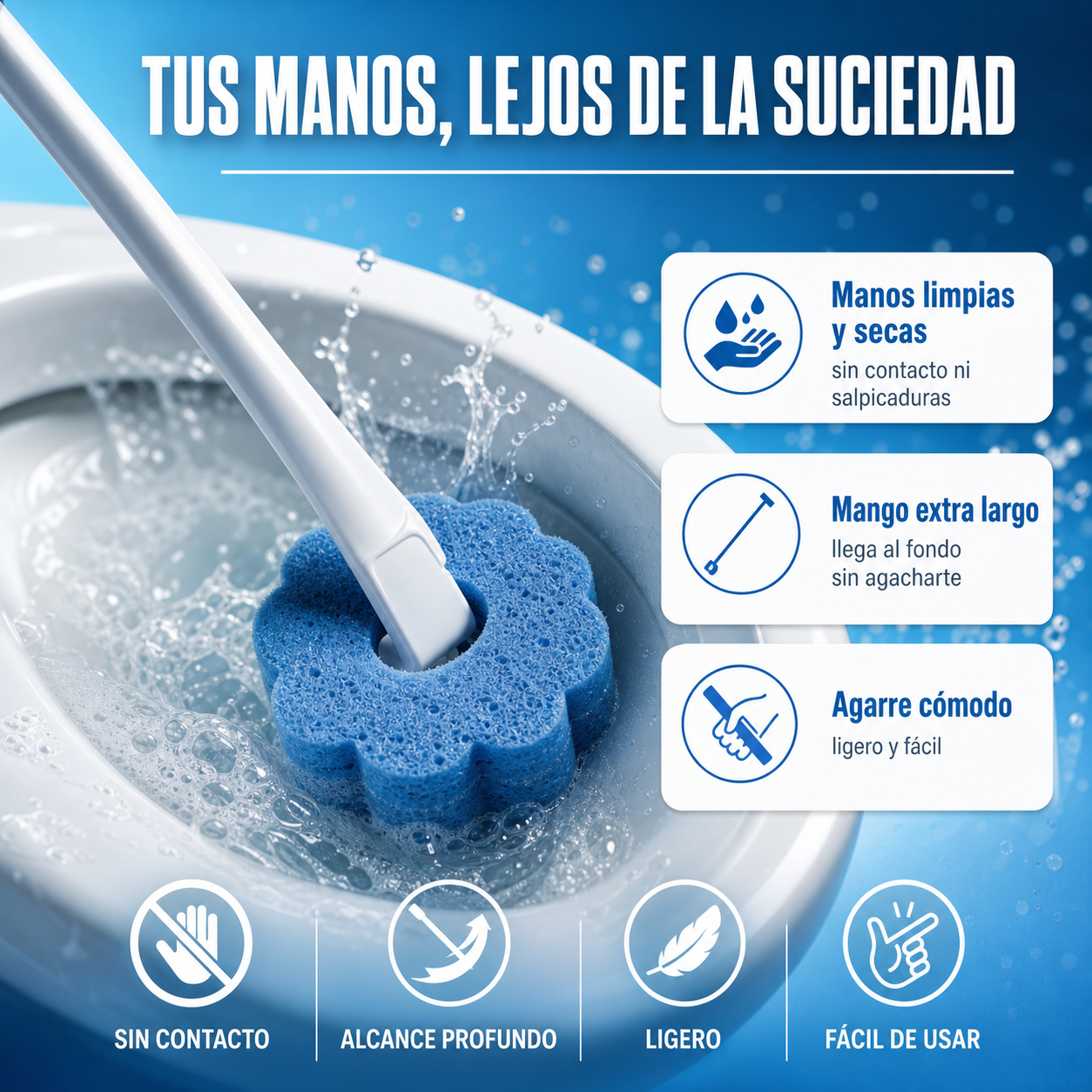 Escobilla Desechable para Inodoro