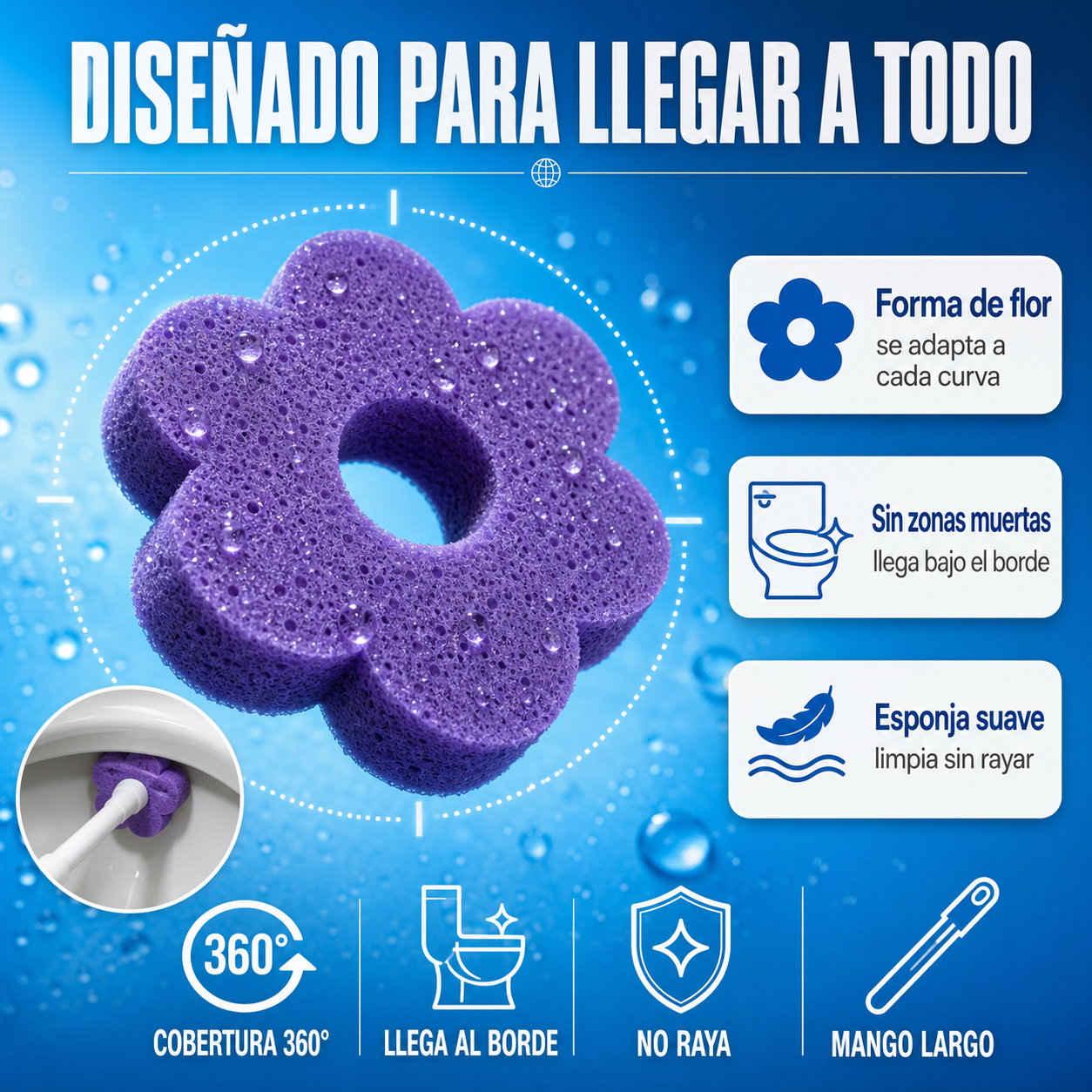 Escobilla Desechable para Inodoro